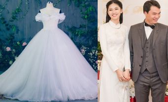 Váy cưới Á hậu Thanh Tú "gây thương nhớ" với 10.000 viên pha lê - Blog Marry