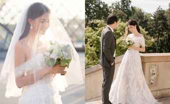 Á hậu Thanh Tú tung ảnh cưới với bạn trai cực lung linh tại Pháp - Blog Marry