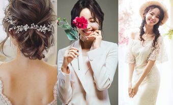 5 kiểu tóc cô dâu Hàn Quốc "đẹp không góc chết" cho nàng dâu Việt - Blog Marry