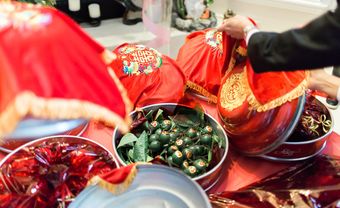 Mâm lễ ăn hỏi 9 tráp truyền thống miền Bắc gồm những gì? - Blog Marry
