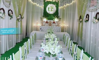 Trang trí gia tiên - tông xanh cốm - Blog Marry