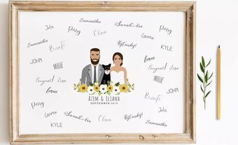 10 ý tưởng lưu bút đám cưới độc đáo cho các cặp đôi - Blog Marry