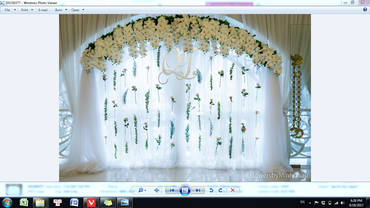Trang trí tiệc cưới chủ đề theme màu trắng bạc - Flowers by Minh Châu - Tây Ninh - Hình 3