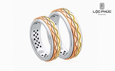 Nhẫn cưới Rolling Love - W2B.LPW0049R - Công ty Cổ phần Vàng Bạc Đá Quý Lộc Phúc - Hình 1