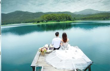 Chụp ảnh cưới tại Hồ Yên Trung - Tuần Châu, cặp đôi Chuẩn &amp; Thương - Ảnh viện Hải Phòng Cưới - Hình 2