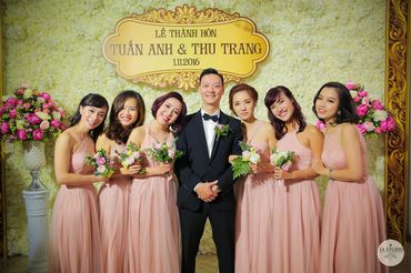 Không gian đám cưới lộng lẫy của 2 cặp hot teen Việt - Trung tâm tổ chức sự kiện và tiệc cưới Queen Bee - Hình 15