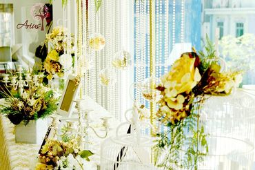 Trang trí nhà hàng Vạn Hoa Cầu Giấy - Arius Wedding &amp; Flower - Hình 9