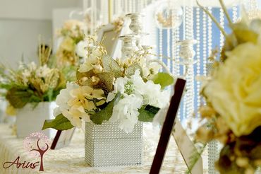 Trang trí nhà hàng Vạn Hoa Cầu Giấy - Arius Wedding &amp; Flower - Hình 10