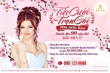 Tiệc cưới mùa xuân - Trung Tâm Hội Nghị Tiệc Cưới Kalina - Hình 1