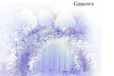 Trang trí cưới tone trắng-xanh - GBrown Flower - Hình 8