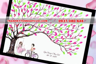 Tranh ký tên 3D - Tranh in dấu vân tay - Tranh ký tên - Hình 9