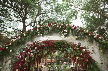 Trang trí đám cưới trong vườn cô dâu - chú rể Phương - Việt - Sheraton Hanoi Hotel - Hình 1
