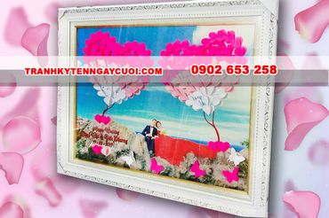 Tranh ký tên 3D - Tranh in dấu vân tay - Tranh ký tên - Hình 8