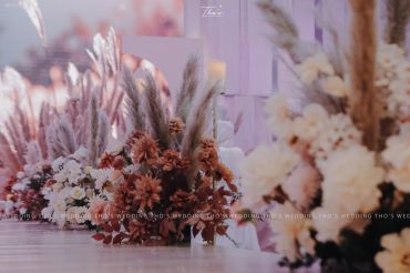 trang trí tiệc cưới tại nhà hàng