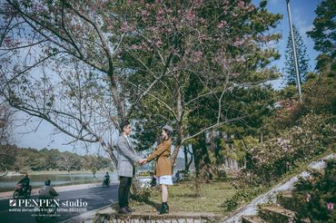 Ảnh cưới Đà Lạt mùa hoa anh đào - PENPEN Studio - Hình 9