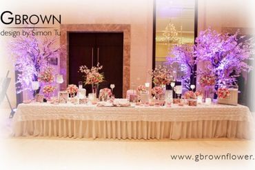 Trang trí cưới tone hồng-tím - GBrown Flower - Hình 7