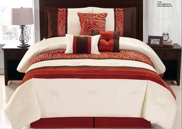 Những bộ chăn ga gối màu đỏ ấm áp cho phòng ngủ - Búp Bông - Hình 16