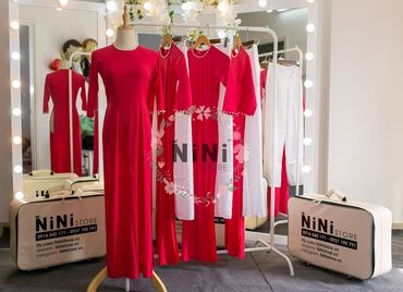 Áo Dài Bưng Quả NiNi Store - Cho thuê áo dài cô dâu, áo dài bưng quả, áo khỏa người Hoa -  NiNi Store - Hình 6