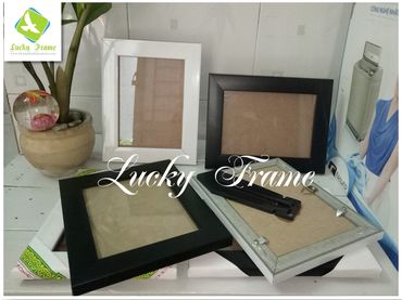 Bộ khung hình khung ảnh 13x18cm để bàn tiệc trắng đen - Khung hình May Mắn_Lucky Frame - Hình 4