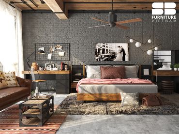 Bộ giường ngủ - SB Furniture - Hình 7