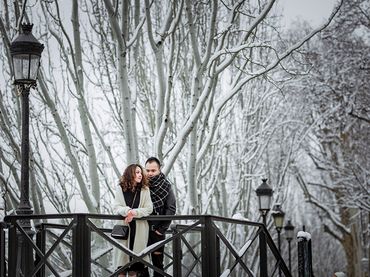 First snow in Paris - Vic Wedding - chụp ảnh cưới Paris Pháp và châu Âu - Hình 3