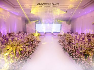 Gói trang trí tiệc cưới sang trọng và tinh tế với gam màu tím - GBrown Flower - Hình 1
