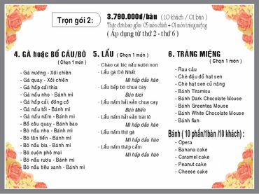 Tiệc cưới trọn gói 1 - Trung tâm hội nghị và tiệc cưới Khách sạn Đệ Nhất - Hình 1