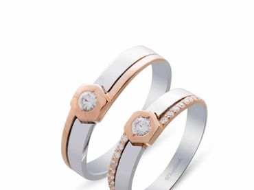 Nhẫn cưới La Nuit NC 410 - Huy Thanh Jewelry - Hình 1