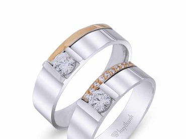 Nhẫn cưới La Nuit NC 330 - Huy Thanh Jewelry - Hình 1