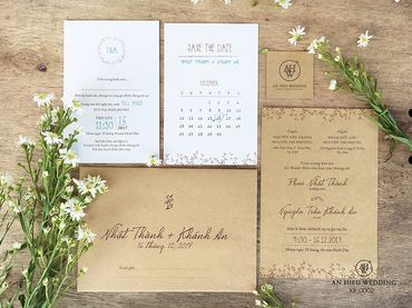 Vintage Kraft - Thiệp Kraft - An Hieu Wedding - Hình 10