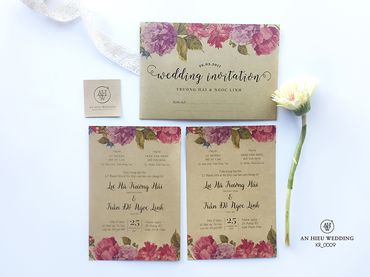 Vintage Kraft - Thiệp Kraft - An Hieu Wedding - Hình 5