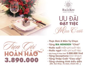 Trọn gói tiệc cưới hoàn hảo - Nhà hàng tiệc cưới Bạch Kim - Hình 1