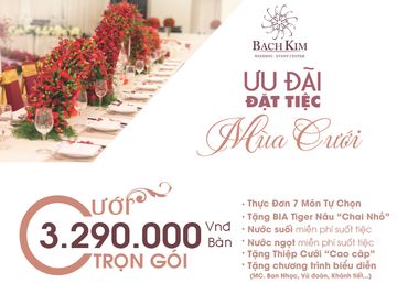 Trọn gói ưu đãi chất nhất mùa cưới 2017 tại Bạch Kim - Nhà hàng tiệc cưới Bạch Kim - Hình 1