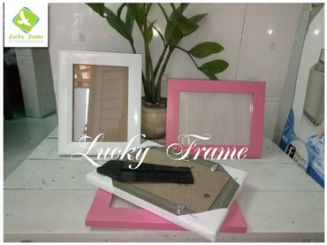 Bộ khung ảnh trắng hồng 13x18cm để bàn-treo tường - Khung hình May Mắn_Lucky Frame - Hình 6