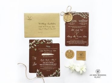 Vintage Kraft - Thiệp Kraft - An Hieu Wedding - Hình 11