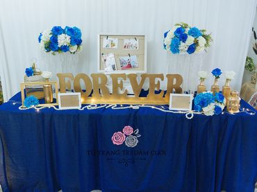 Bàn Gallery chủ đề Xanh Navy Forever - Tự Trang Trí Đám Cưới - Hình 1