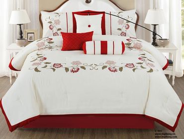 Những bộ chăn ga gối màu đỏ ấm áp cho phòng ngủ - Búp Bông - Hình 18
