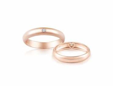 Nhẫn cưới vàng Rose Amor - PRECITA - Hình 1