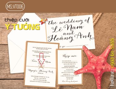 Thiệp cưới Ý Tưởng - Mã thiệp VT006 - Dịch vụ cưới Marry - Hình 1