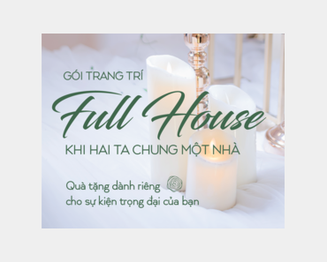 GÓI TRANG TRÍ CƯỚI FULL HOUSE - TRUNG TÂM HỘI NGHỊ WHITE PALACE - Hình 1