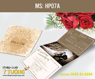 Thiệp cưới in hình - Thiệp Cưới Ý Tưởng - Hình 14