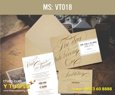 Thiệp cưới Vintage - Thiệp Cưới Ý Tưởng - Hình 4