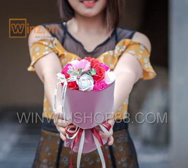 Bó hoa hồng sáp 11 bông - Win Win Shop88 - Hình 5