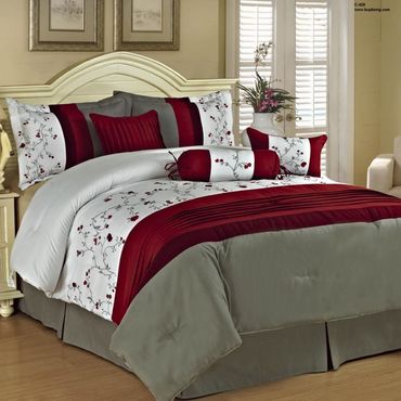 Những bộ chăn ga gối màu đỏ ấm áp cho phòng ngủ - Búp Bông - Hình 11