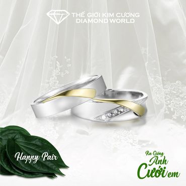 Bộ sưu tập nhẫn cưới "Ra Giêng Anh Cưới Em" - Thế giới Kim Cương - Hình 3