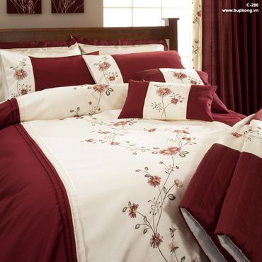 Những bộ chăn ga gối màu đỏ ấm áp cho phòng ngủ - Búp Bông - Hình 23
