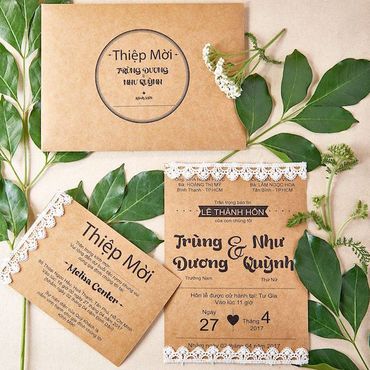 Thiệp cưới Rustic- Xu hướng 2018 - Lubi Wedding Paper - Hình 1