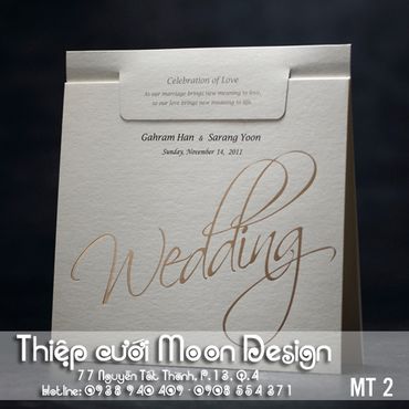 LUXURY WEDDING INVITATION - Thiệp Cưới Moon Design - Hình 3
