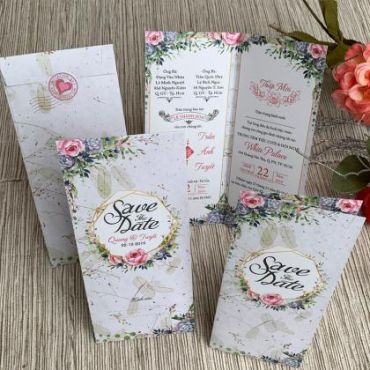 Thiệp Cưới Mẫu Đẹp - Thiệp Cưới Ngọc Diễm - In Thiệp Cưới Ngọc Diễm - Hình 6