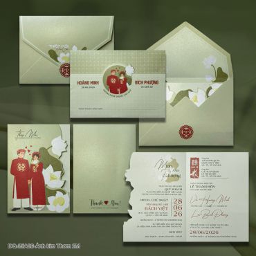 In Thiệp Cưới Số Lượng Ít - In Thiệp Cưới Ngọc Diễm - Hình 27